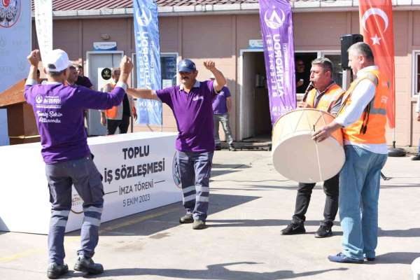 Altınordu'da en düşük işçi maaşı 23 bin TL oldu, işçiler davul-zurna eşliğinde kutladı