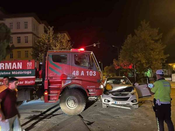 Menteşe'de trafik kazası: 1 yaralı