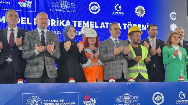 Bakan Kacır, Tekirdağ'da Model Fabrika'nın temelini attı