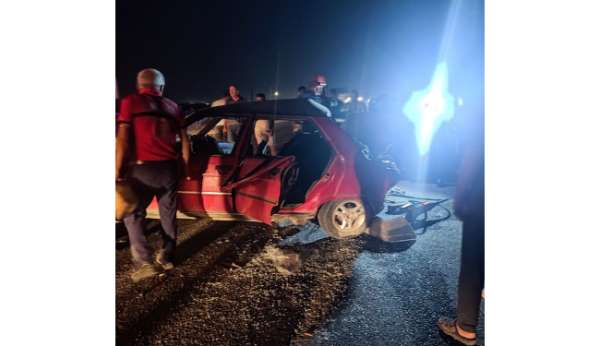 Mersin'de 1 kişinin öldüğü, 4 kişinin yaralandığı ve iki köpeğin telef olduğu trafik kazası kameraya yansıdı