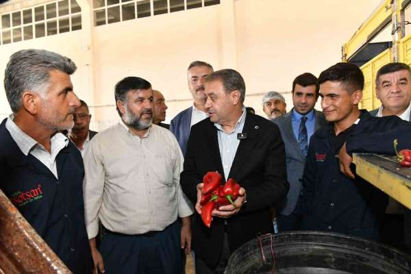 Şanlıurfa Valisi Hasan Şıldak Gıda OSB'de incelemelerde bulundu