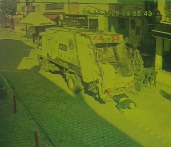 Yaşlı adamın kamyonun altında kalarak öldüğü kaza: Güvenlik kamerası görüntüleri ortaya çıktı