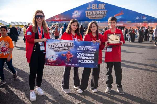 Denizli'nin bilim merkezinden TEKNOFEST'te dört Türkiye derecesi