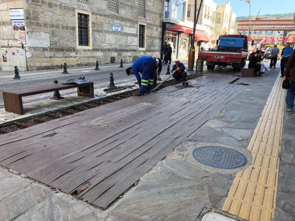Sinop'un Sakarya Caddesi'nde yenileme çalışmaları 