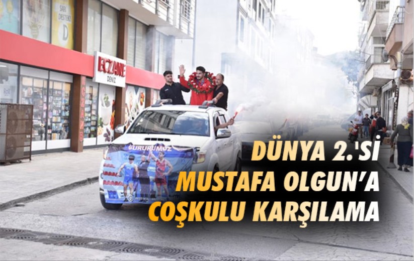 Dünya 2.'si Mustafa Olgun'a Samsun'da coşkulu karşılama