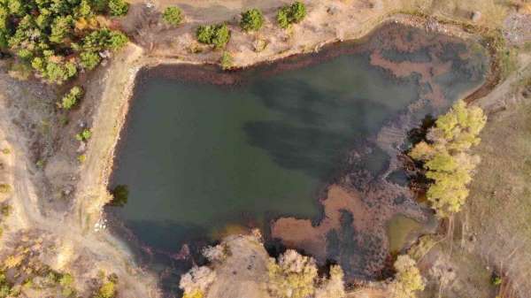 Tokat'ta göl Sonbahar görüntüsüyle mest etti