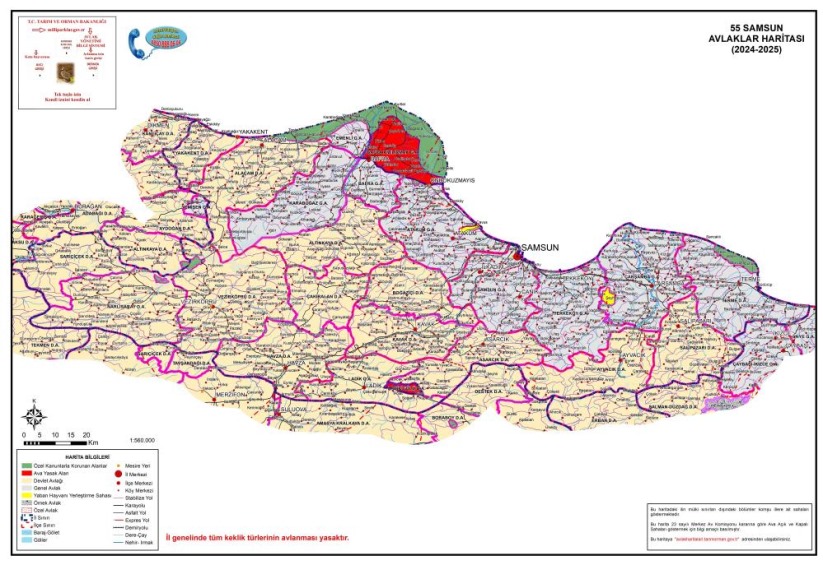 Samsun'da 1,6 milyon TL'lik av pulu geliri