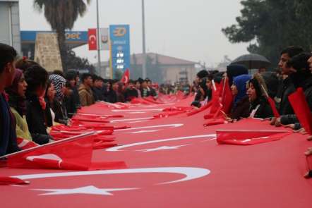 Şanlıurfalılar Sarıkamış Şehitleri için yürüdü