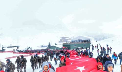 Antalya Saklıkent'te Sarıkamış şehitleri için yürüyüş