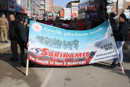 Van'da Sarıkamış şehitleri anıldı