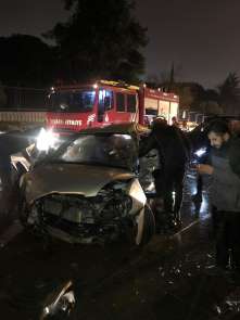 Eyüpsultan'da trafik kazası: 1'i ağır 5 yaralı
