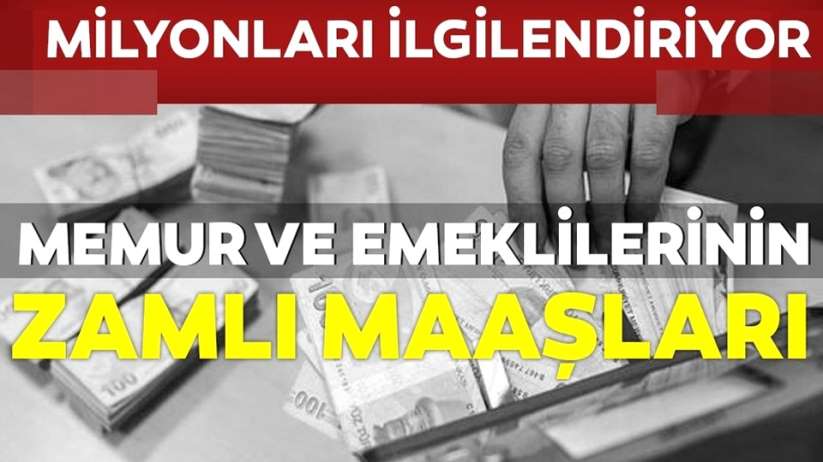 2020 Memur ve emeklilerinin zamlı maaşları netleşmeye başladı!