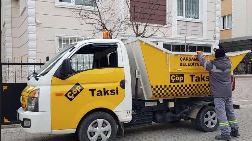Çarşamba'da çöp taksi uygulaması başladı