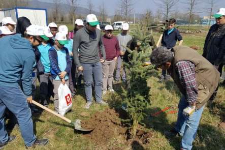 Gölyaka'da şehitlerimiz adına fidan dikildi 