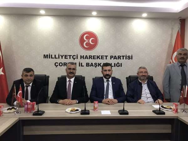 AK Parti Çorum Teşkilatı'ndan MHP'ye bayram ziyareti 