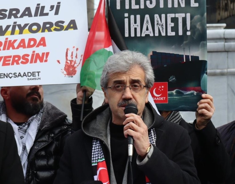 Samsunlulardan ABD ve İsrail'e tepki: 'Gazze boşaltılamaz'