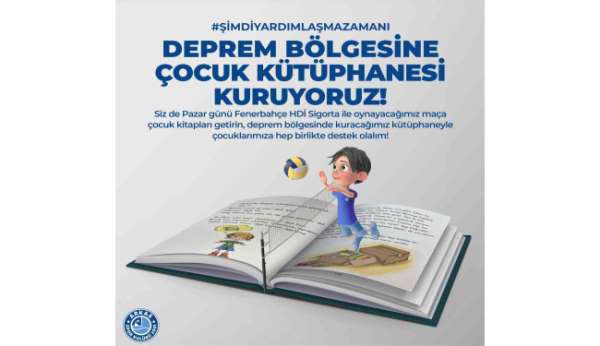Arkas Spor'dan deprem bölgesindeki çocuklara kitap yardımı