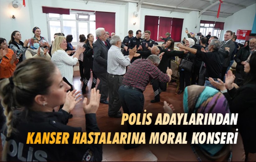 Samsun'da polis adaylarından kanser hastalarına moral konseri