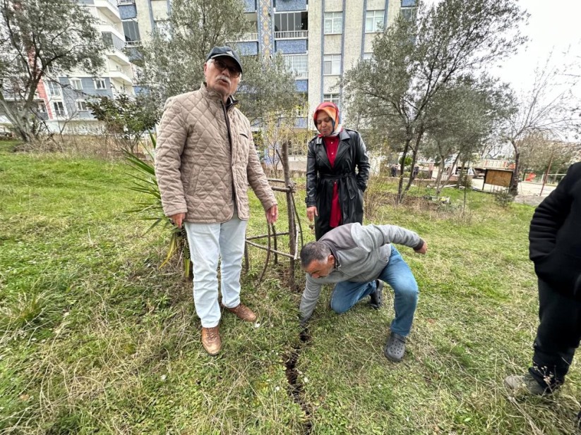 Samsun'da inşaat temel kazısında tedirgin eden görüntü