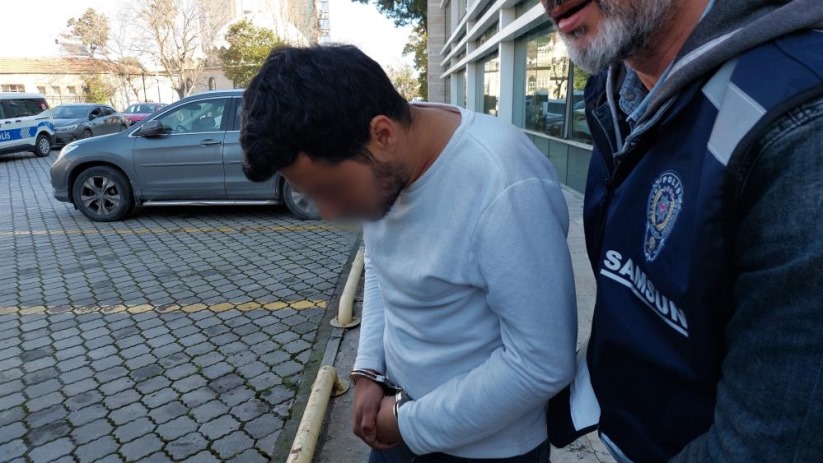 Samsun'da sokakta taciz ettiği kadını, kendisine tepki gösterince darp ederek hastanelik etti