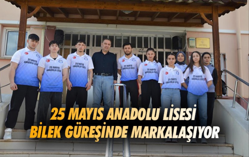 Samsun'da 25 Mayıs Anadolu Lisesi bilek güreşinde markalaşıyor