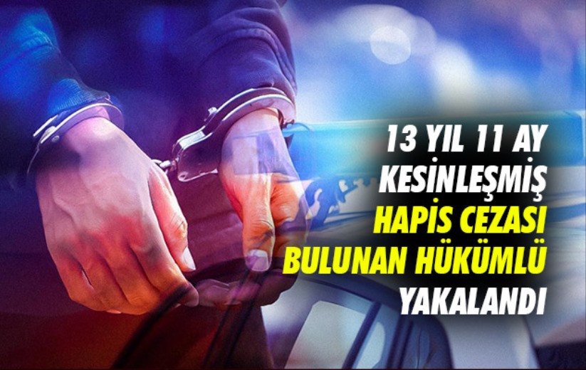 Samsun'da 13 Yıl 11 Ay Kesinleşmiş Hapis Cezası Bulunan Hükümlü Yakalandı