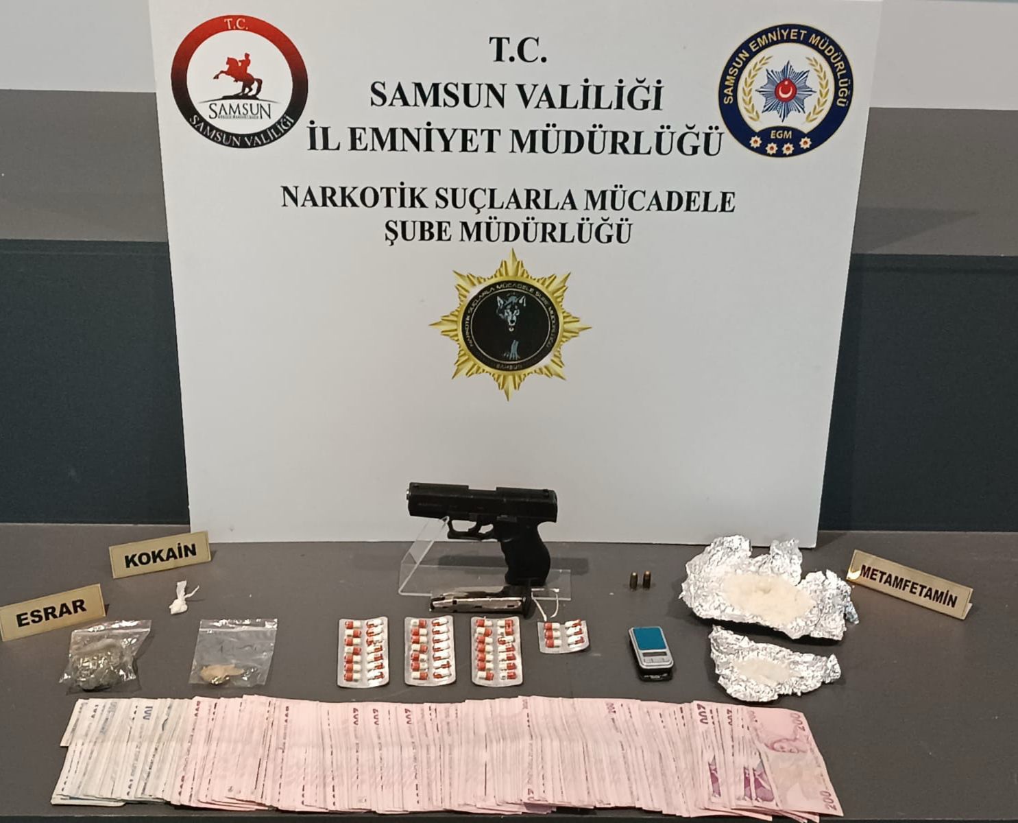 Samsun'da Uyuşturucu Operasyonu