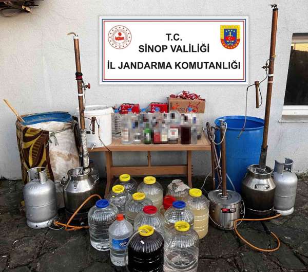 Sinop'ta kaçak alkol operasyonu: 3 gözaltı