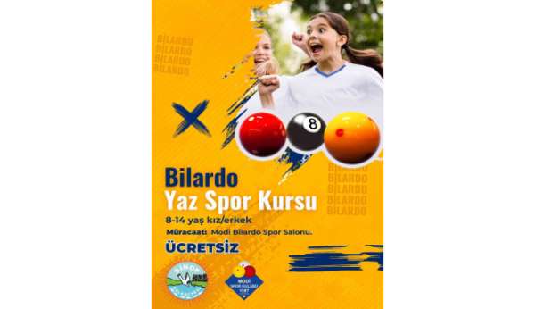 Sinop'ta 'Bilardo Yaz Spor Kursu' başlıyor