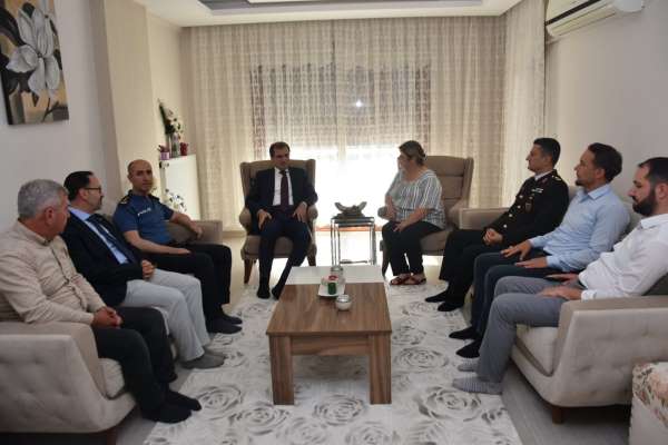 Salihli'de şehit aileleri Kurban Bayramı'nda unutulmadı
