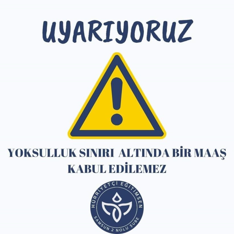 Hürriyetçi Eğitim Sen: 'Yoksulluk sınırı altında bir maaşı kabul etmiyoruz!'