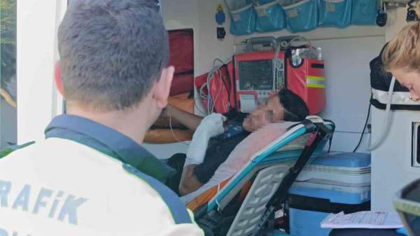 Motosikletle kaza yapıp yaralandı, polise 'bisikletle yaptım' dedi