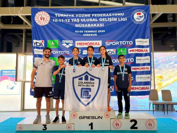 Çolakoğlu Metalurji Spor Kulübü yüzücülerinden Ulusal Gelişim Ligi'nde başarı