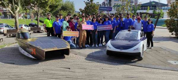 Üniversiteli öğrencilerin yaptığı elektrikli araç Bursa'dan tura başladı