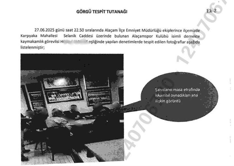 Alaçam Spor Kulübü Derneği'ne 4 ayda ikinci kumar baskını