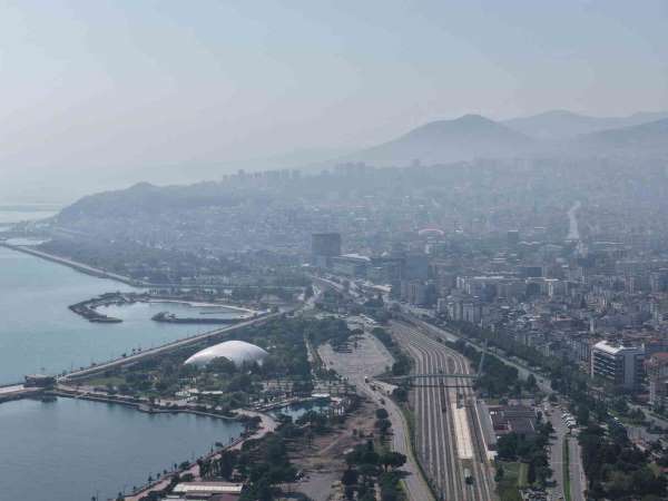 Samsun'da puslu hava