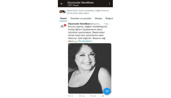 Oyuncu İncilay Şahin hayatını kaybetti