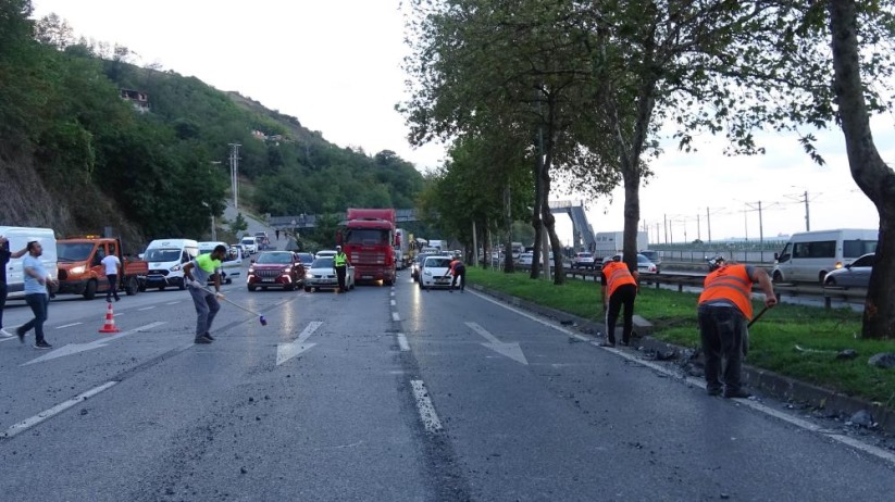 Samsun'da taş ocağında patlama: Yola savurulan taşlar araçlara isabet etti, 4 kişi yaralandı