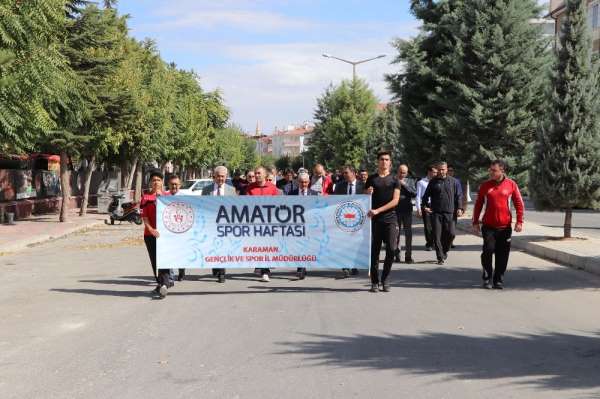 Karaman'da 'Amatör spor haftası' etkinlikleri kortej yürüyüşü ile başladı 