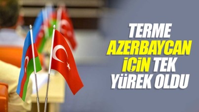 Terme, Azerbaycan için tek yürek oldu