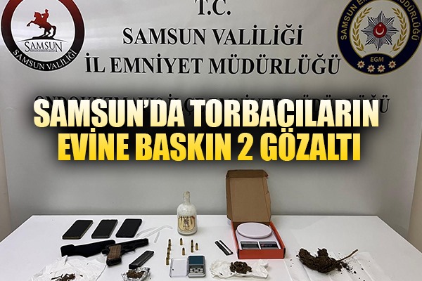 Evlerinde uyuşturucu ele geçirilen 2 kişi gözaltına alındı