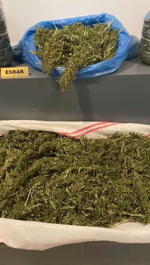 Samsun'da 6 kilo 700 gram esrar ele geçirildi