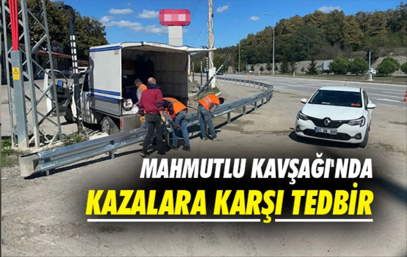 Samsun'da Mahmutlu Kavşağı'nda kazalara karşı tedbir