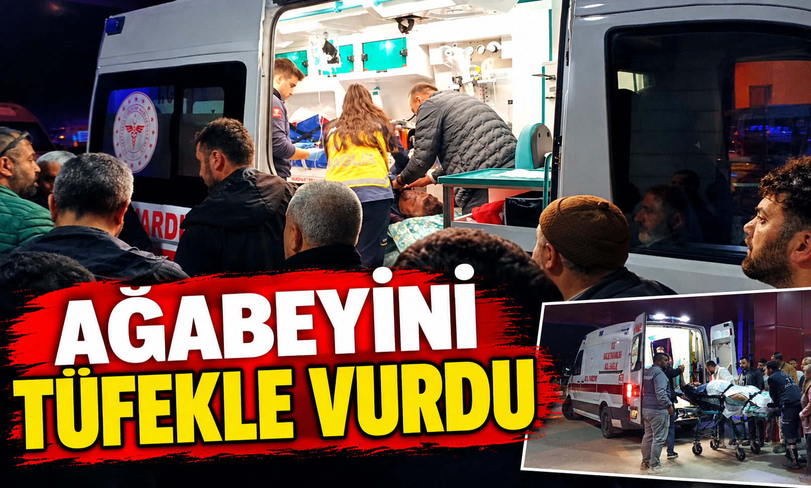 Ağabeyini tüfekle vurdu