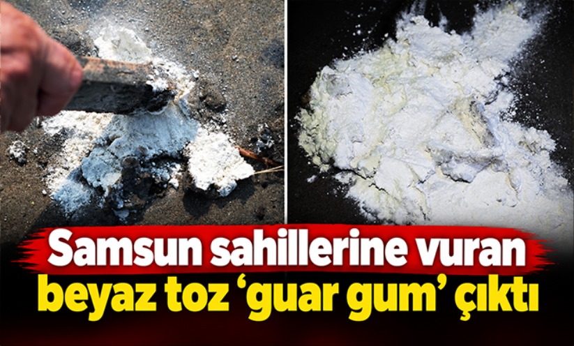 Samsun sahillerine vuran beyaz tuz 'guar gum' çıktı: Doğal lif