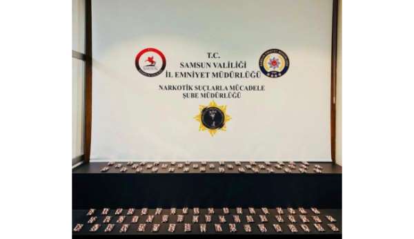 Samsun'da 2 bin 352 sentetik ecza ele geçirildi: 3 gözaltı