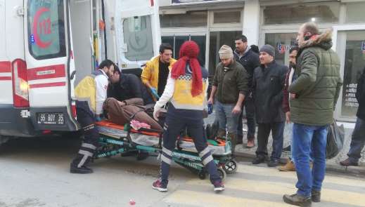 Bafra'da kaza: 1 yaralı