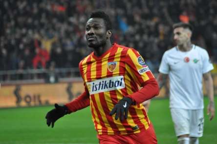 Kayserispor'a Asamoah Gyan'dan kötü haber