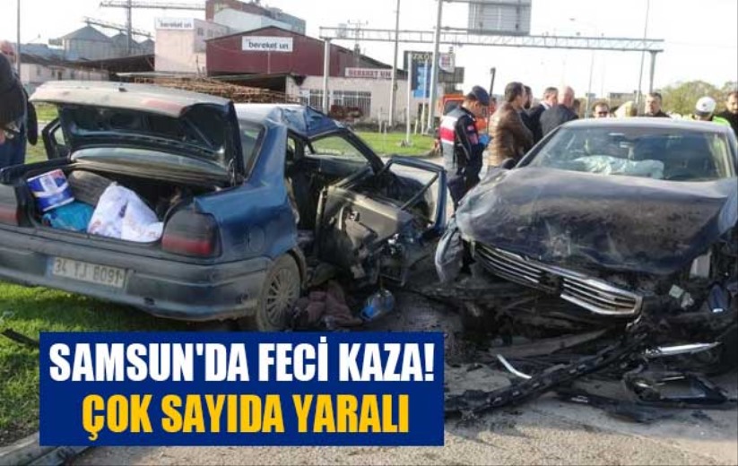  Samsun'da feci kaza! Çok sayıda yaralı