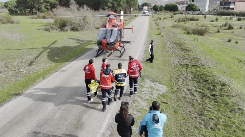 Samsun'da film gibi tatbikat: Selde mahsur kalanlar karadan ve havadan böyle kurtarıldı